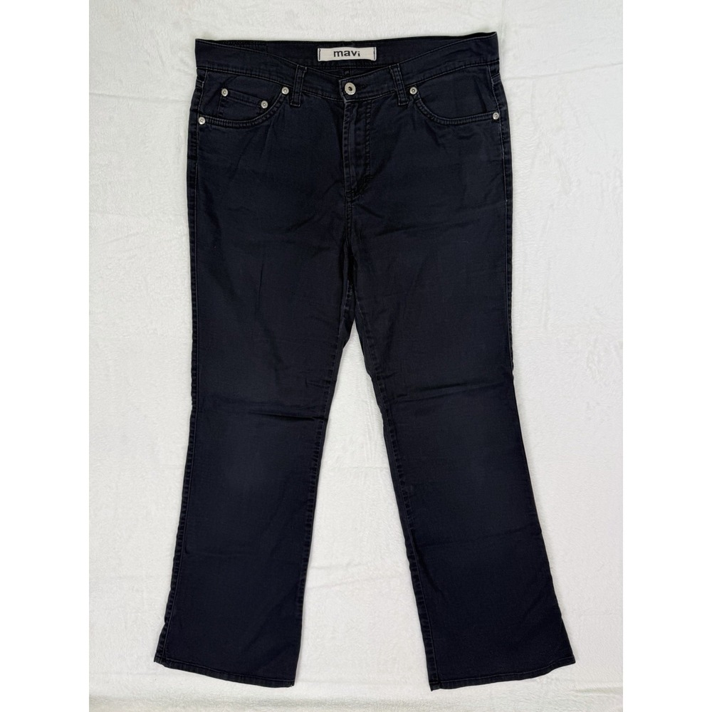 Mavi Jeans Womens (32x32)* Black Bootcut Flared‎ Denim Mid Rise Stretch Boho